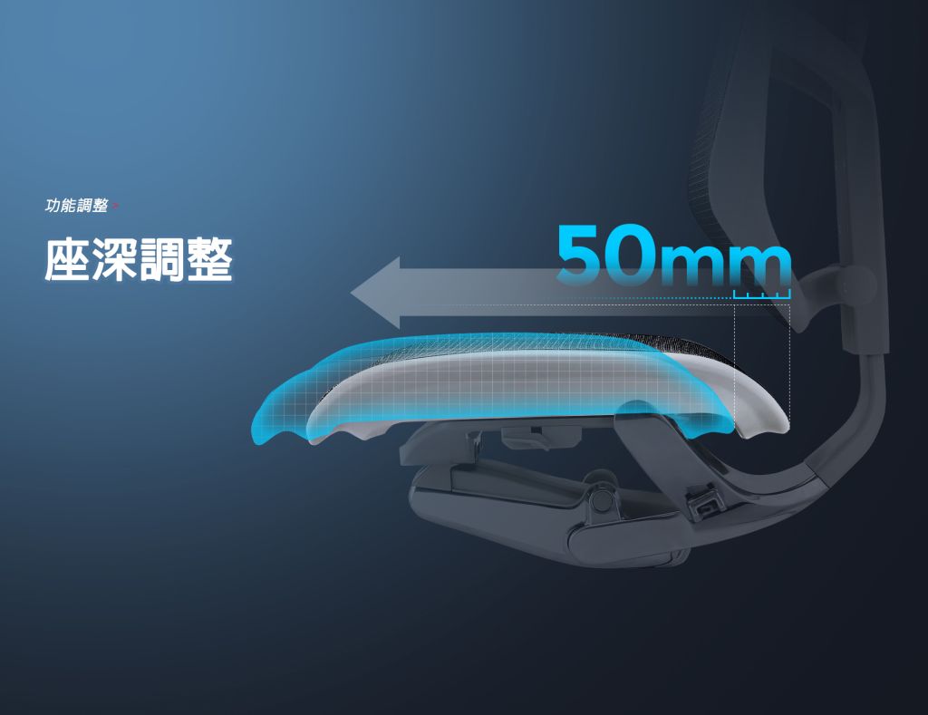 功能調整座深調整50mm